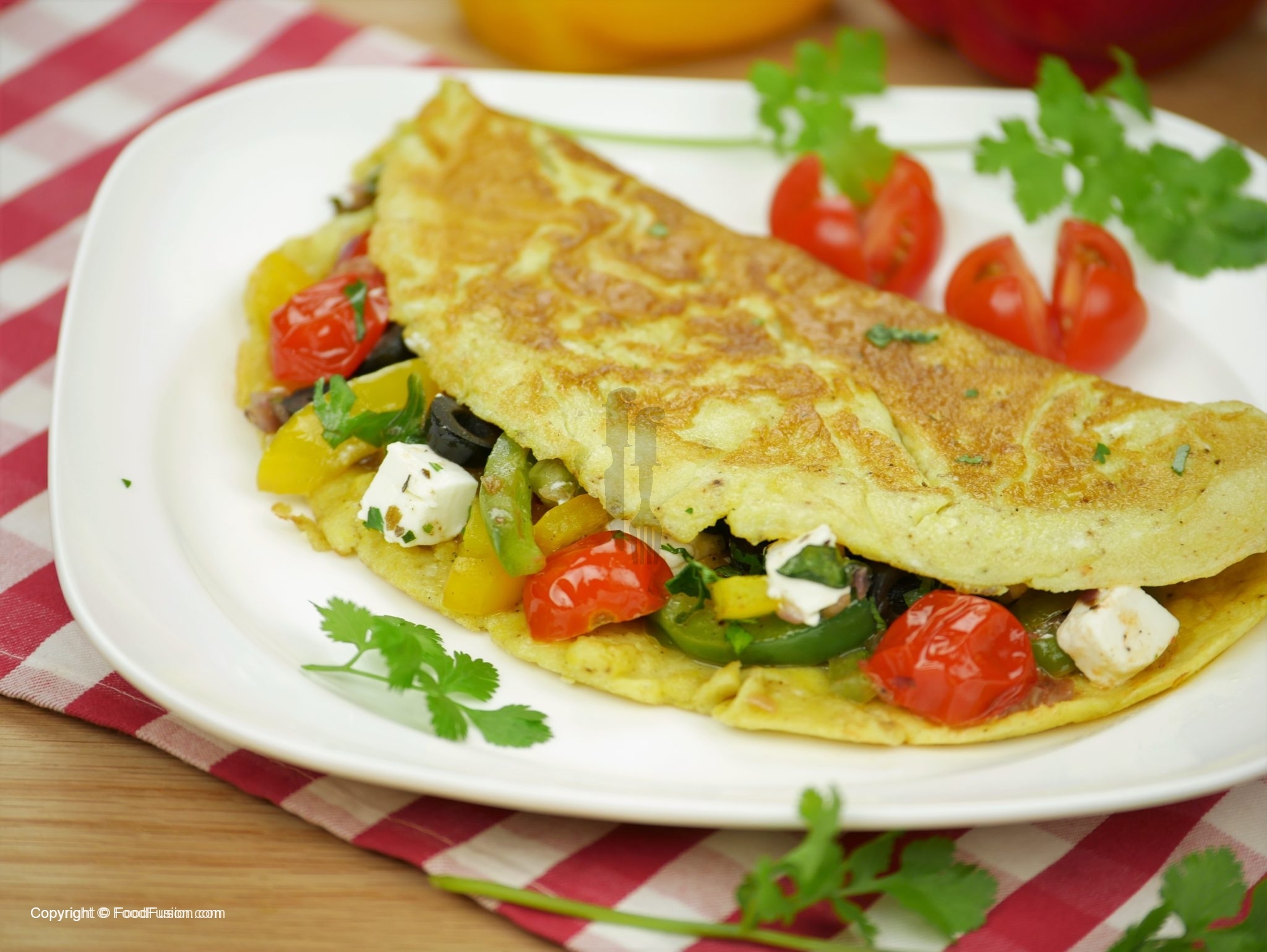 Mediterranean Omelette Recipe – Food Fusion