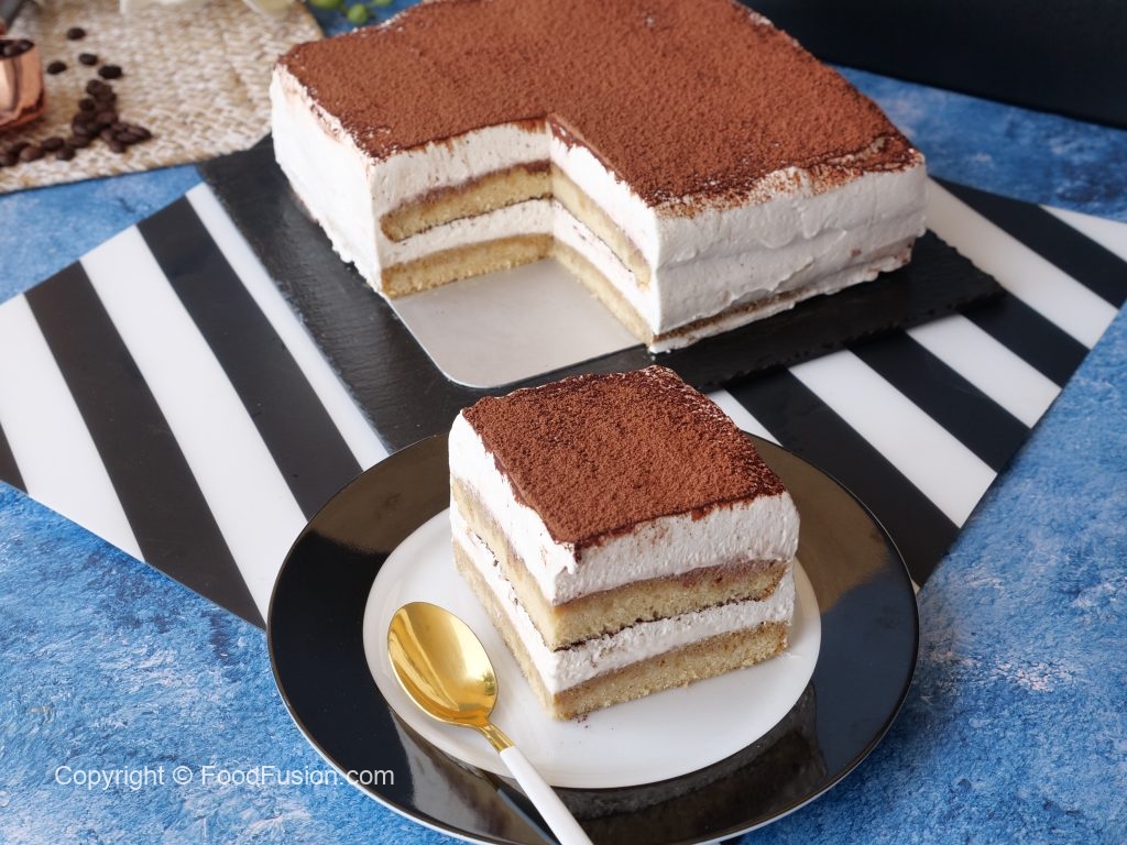 Tiramisu Cake With Homemade Mascarpone Cheese Food Fusion