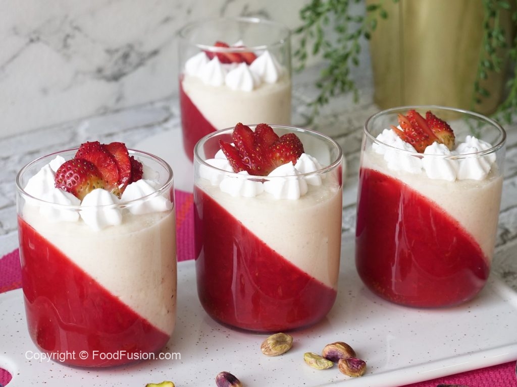 Strawberry & Kheer Panna Cotta – Food Fusion - Pakistani's No 1 Quick Recipe Platform