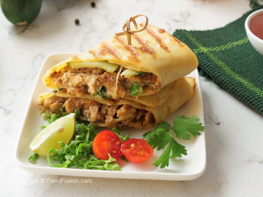 Shawarma Savoury Crepes – Food Fusion