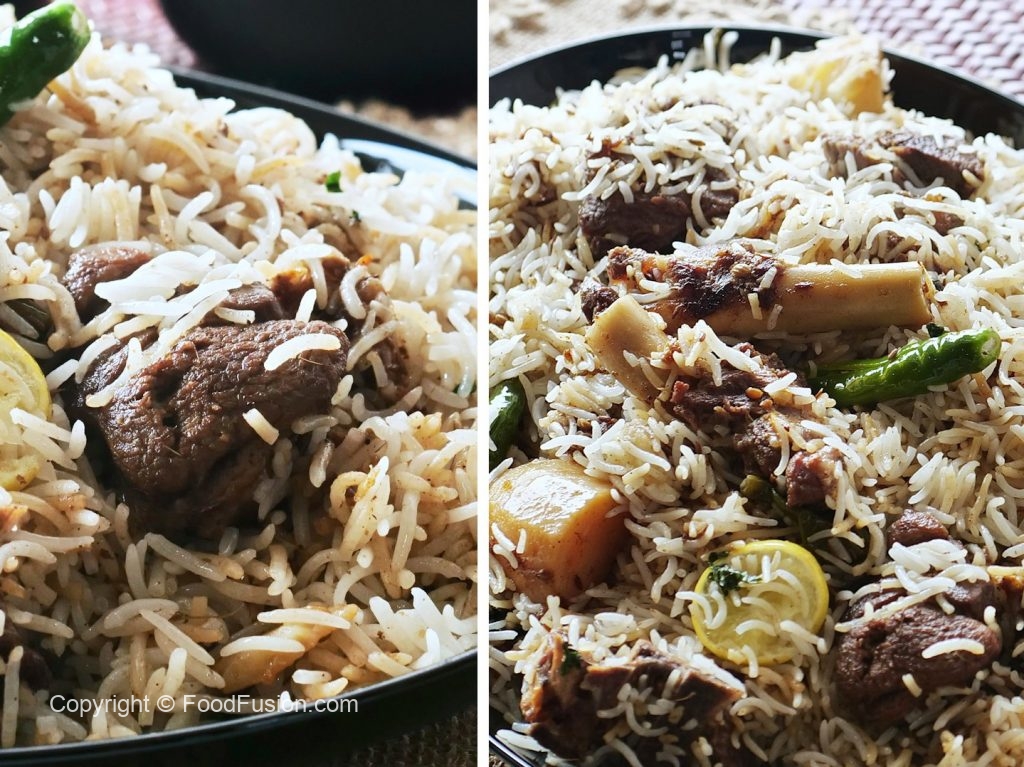 Easy Mutton White Biryani Food Fusion