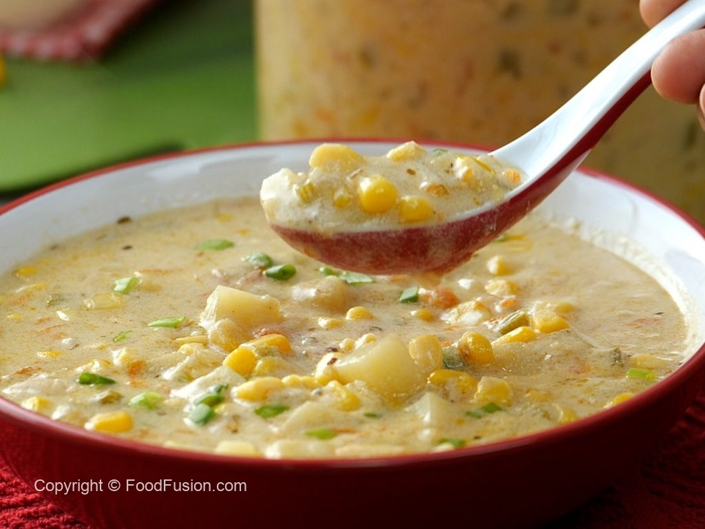 Chicken Corn Chowder Soup – Food Fusion
