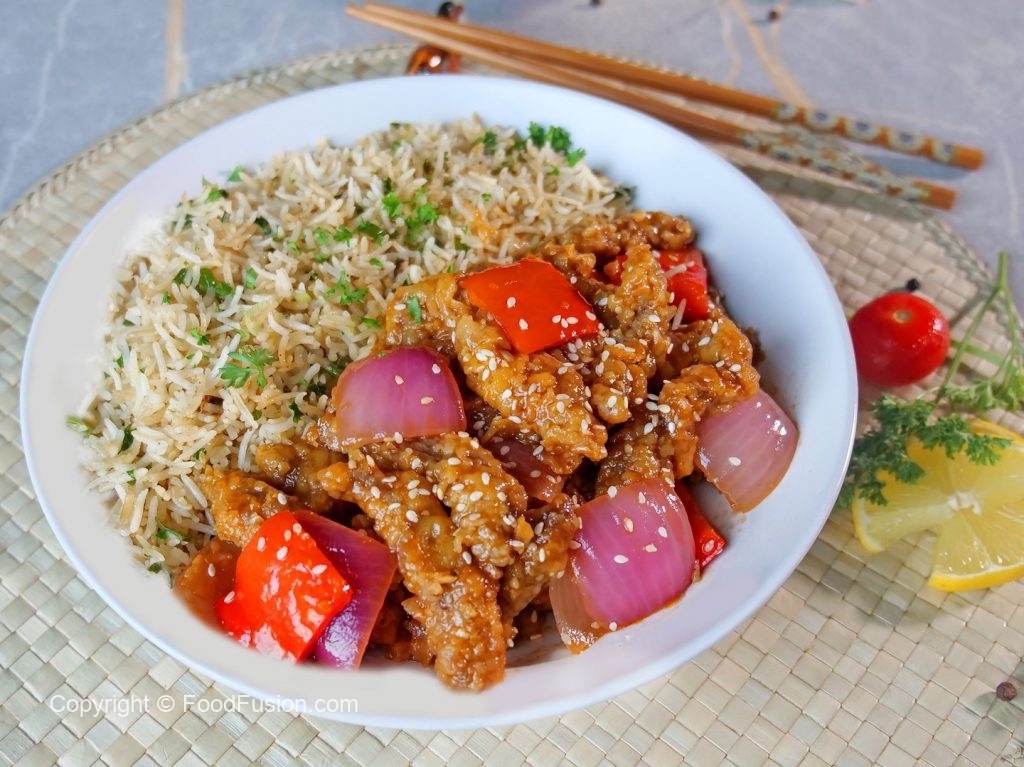 Beijing Beef with Lemon Garlic Fried Rice – Food Fusion