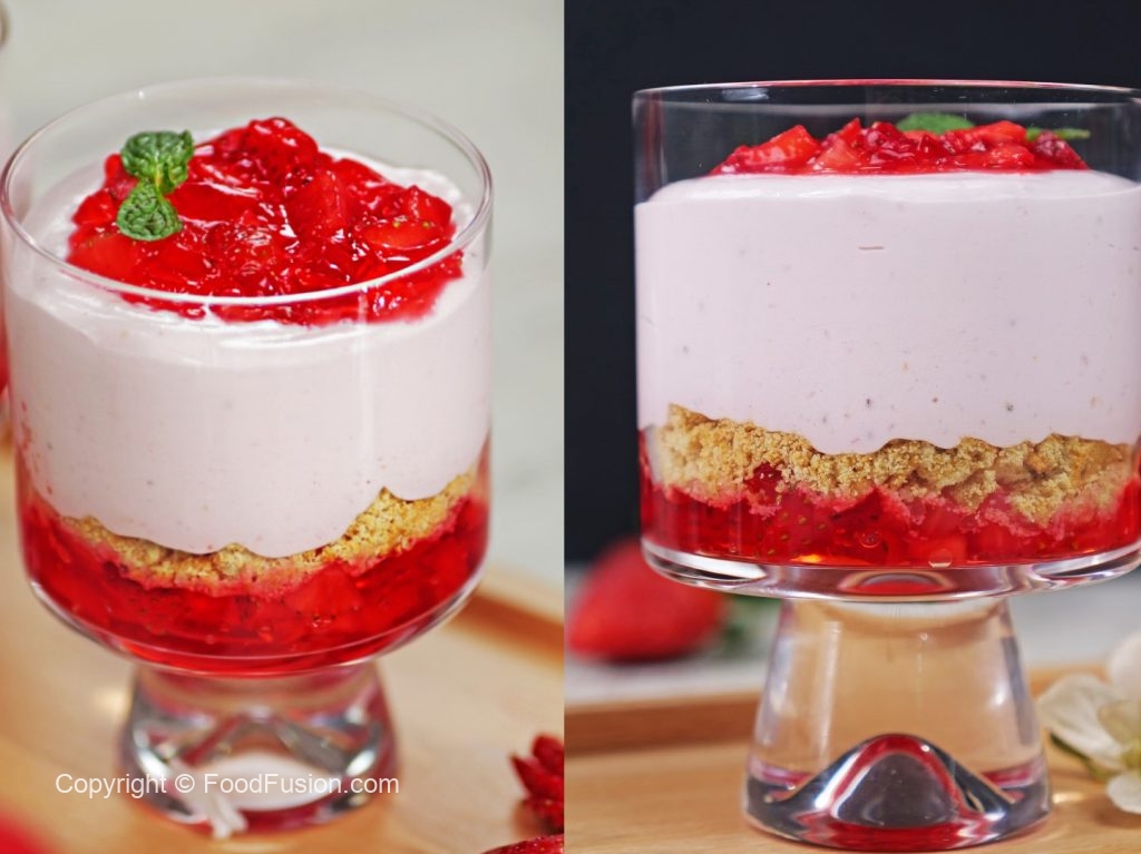 Strawberry Cream Delight Food Fusion