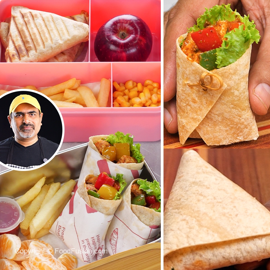Fajita Chicken Wraps - Lunch Box Recipe – Food Fusion - Pakistani's No 1 Quick Recipe Platform